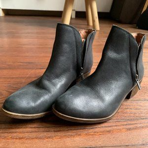 Lucky Brand LP Brenon Leather Boots | Black | Size 6.5M
